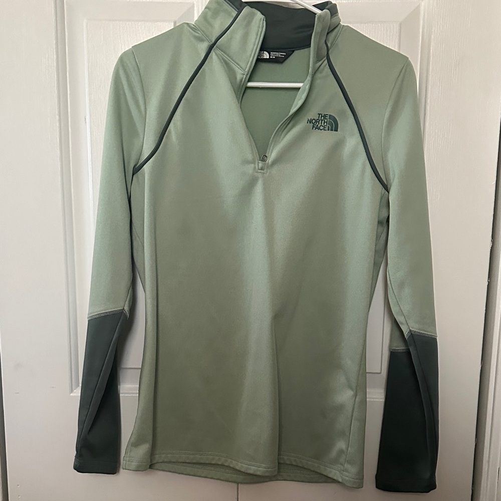 The North Face Sage Green Half-Zip Pullover